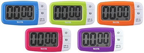 タニタ キッチン タイマー マグネット付き 大画面 100分 オレンジ TD394 OR でか見...