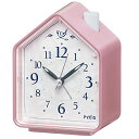 セイコークロックSeiko Clock 目覚まし時計 ピンクパール 110×86×62mm NR434P 送料　無料