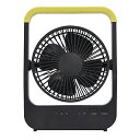 トップランド 卓上扇風機 デスクファン 小型 どこでもFAN ホーム & アウトドア 3WAY電源 上下角度調節 風量調節 3段階 送料 無料