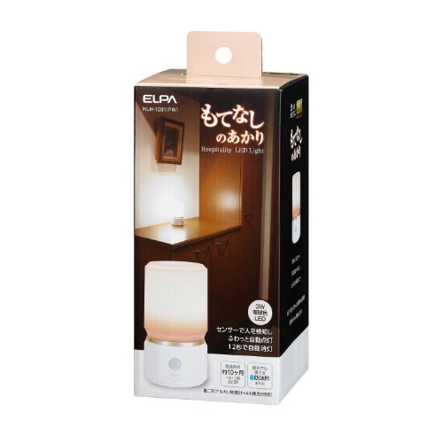 エルパ ELPA もてなしライト・据置小 LEDライト 間接照明 ナイトライト 電池式 防水 HLH1201PW 送料 無料 [2]