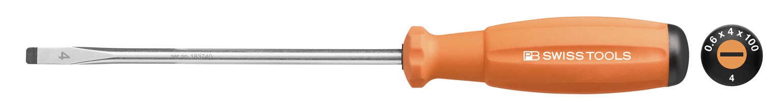 PB SWISS TOOLS 81004140OR レインボーマイナスドライバー 橙 送料　無料