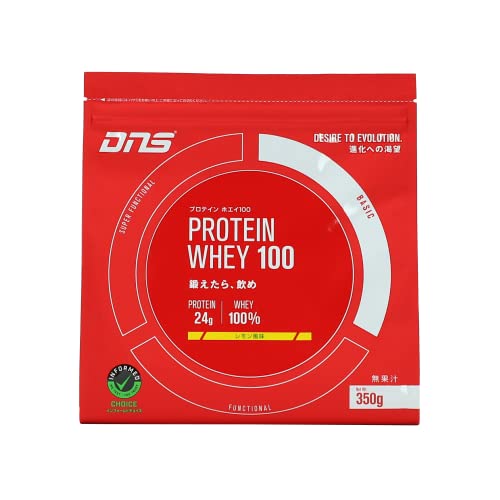 DNS ホエイプロテイン ホエイ100 レモン風味 350g 約10回分 水で飲める プロテイン W ...