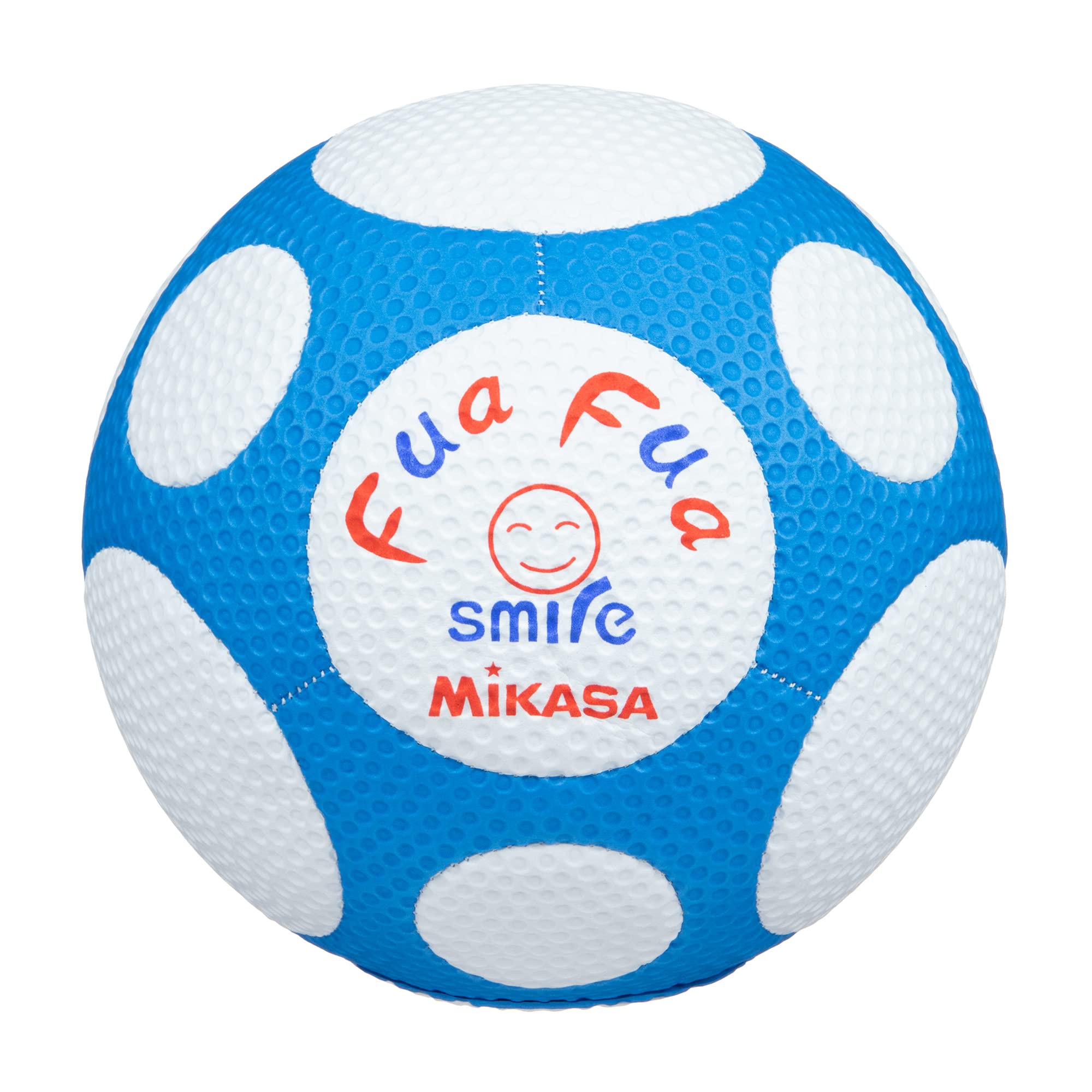 サッカーボール（ジュニア） ミカサMIKASA ジュニア サッカーボール 4号 ふぁふぁスマイルサッカー 小学生用 ホワイト/ブルー 縫いボール FFF4WB 送料　無料