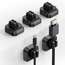 バネ式 ケーブルホルダー 固定 ケーブルクリップ : 垂直 貼り付け 強力粘着 USB 配線 収納 まとめ 卓上 デスク 机 壁 コ 送料 無料
