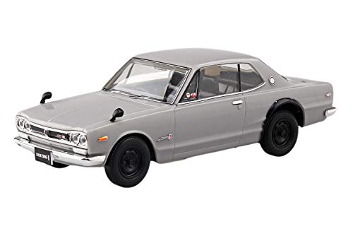 青島文化教材社AOSHIMA 1/32 ザ・スナップキットシリーズ ニッサン スカイライン 2000GTR シルバー 色分け済みプラモ 送料　無料