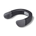 ドウシシャ 携帯扇風機 ネックファン ハイブリッド式 Tempoテンポ 2電源対応充電式・USB ブラック 送料 無料