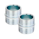 ドウシシャ ルミナスラック スチールラック ポール連結パーツ 連結金具 ジョイント 2個セット P25J ポール径25mm ラックのポ 送料 無料