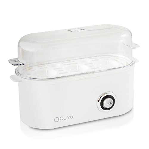 Qurraたまくっく ゆでたまご器 ゆでたまごメーカー エッグスチーマー 茹で卵メーカー ゆで卵調理器 蒸し器 スチームクッカー 半熟 送料　無料