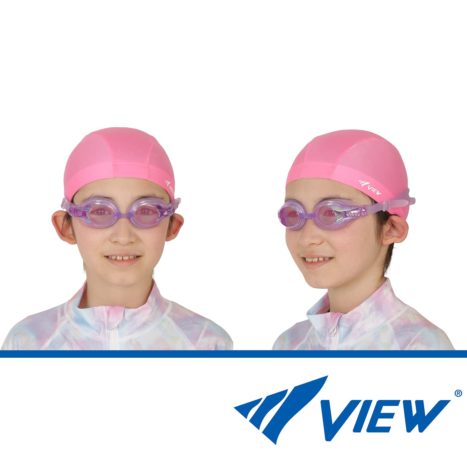 VIEWビュー スイミングゴーグル 小学生用 6歳～12歳向け 抗菌モデル ミラータイプ くもり防止機能付 V722JMR LVP 送料　無料