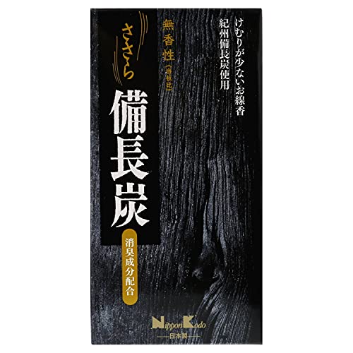日本香堂Nippon Kodo ささら備長炭 無香性 バラ詰 送料 無料