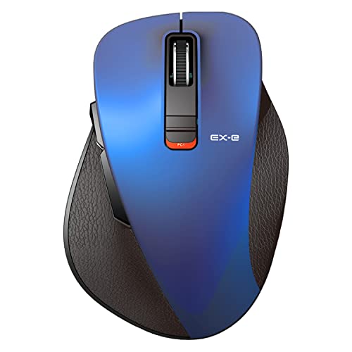 エレコム ワイヤレスマウス Bluetooth EXG 握りの極み 5ボタン マルチペアリング Lサ