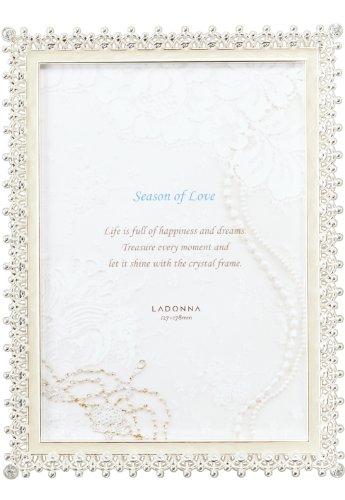 ・ホワイト 15.4×20.5cm MJ832LWH・・Size:15.4×20.5cm・サイズ：約W15.4 H20.5説明 花嫁の装いのような美しいフレーム