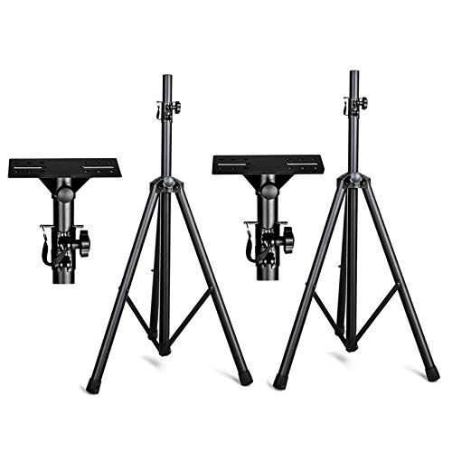 2本セット スピーカースタンド 高さ100~200cm調節可能 折りたたみ式 スピーカー用 取付 金具 荷重40kg 送料　無料