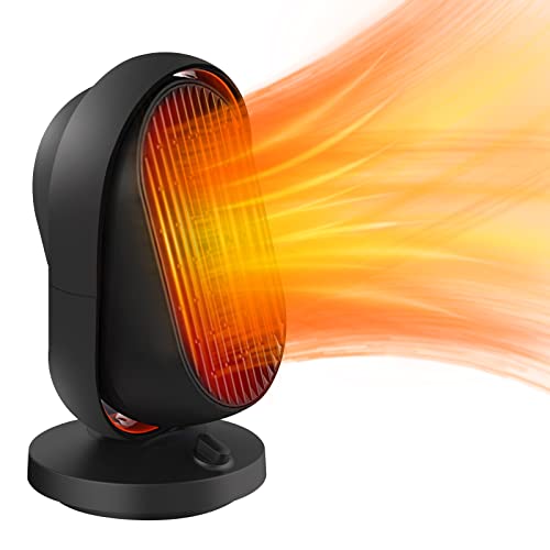 ・2秒速暖ヒーター セラミックヒーター 電気ファンヒーター 自動首振り 3段階温度切替 上下60°調節 即..