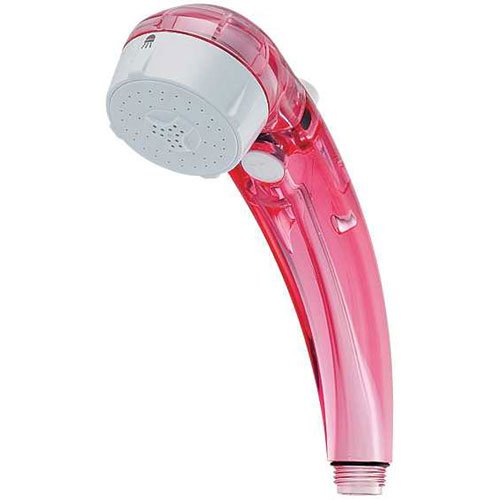 カクダイ 低水圧用マッサージストップシャワー クリアレッド 356720CR 送料　無料