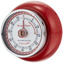 ダルトンDulton キッチン タイマー ウィズ マグネット レッド スチール アナログ レトロ 直径70mm 奥行30mm 1001 送料 無料