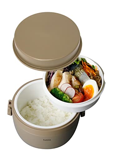 CB JAPAN 保温弁当箱 ご飯容器 330mlおかず容器 310ml ベージュ ステンレス 真空断熱 ランチジャー holms 送料　無料