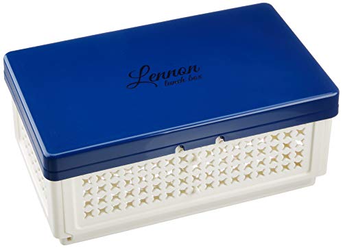 パール金属 レノン 折りたたみ ランチ ボックス 仕切付 ブルー 使用時:幅175×奥行105×高さ75mm、収納時:幅175×奥行 送料　無料