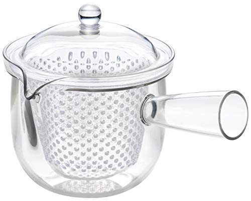 曙産業 ティーポット 急須タイプ L 横手 透明でお茶の出具合がよく見える プラスチック製で割れにくい 水切れがよく注ぎやすい 目詰 送料　無料