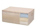 東和産業 ふとん収納 ベージュ 約70×50×30cm 送料 無料