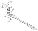 トネTONE ラチェットハンドル用リペアキット RKRH3FH 差込角9.5mm3/8 送料 無料