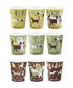 サンナップ 紙コップ ドッグペーパーカップ 可愛い犬の9柄アソート 205ml/7oz/50個 C2050JWD 送料 無料