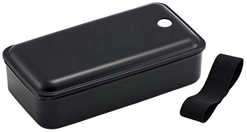 スケーターSkater 弁当箱 銀イオン Ag+ 抗菌 ふわっと 盛れる パッキン 一体型 1段 830ml レトロフレンチ ブラック 送料　無料