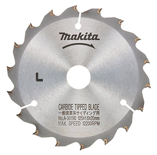 マキタMakita チップソー 窯業系サイディング用 外径125mm 刃数18T A30190 送料　無料