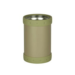 パール金属 真空断熱 保冷 缶ホルダー 缶クーラー タンブラーにもなる 2WAYタイプ 350ml缶用 アウトドア カーキ D5720 送料　無料