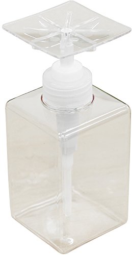 プロトワーク かたポン 洗剤 ボトル ディスペンサー プラスチック製 400ml クリア スクエア 送料　無料