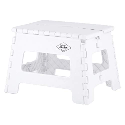 Ladders - Fujiboeki 折りたたみ椅子 踏み台 ステップ 幅32.5×奥行25.5×高さ22cm ホワイト アウトドア コンパクト スツー 送料　無料