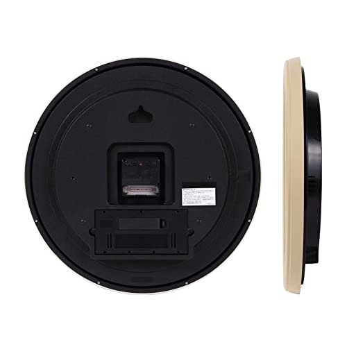 MAGマグ 掛け時計 電波時計 アナログ ゴーフル 温度 湿度 表示 夜間秒針停止機能付き ナチュラル W776NZ 送料 無料 [2]