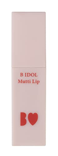 B IDOLビーアイドル むっちリップ 01 こっそりピンク 4.5g 新定番 マット ティント 雲 保湿 発色 色持ち 植物性オイル 送料 無料