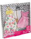 バービーBarbie ファッション2パック グリーン・ピンク 着せ替え人形用ドレス アクセサリー GHX64 送料 無料