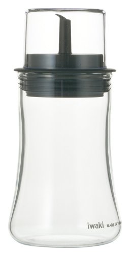iwakiイワキ AGCテクノグラス 耐熱ガラス 液だれしにくい?油差し 醤油用 120ml もれにくい フタ付き調味料入れ KT50 送料　無料