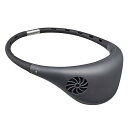ドウシシャ 携帯扇風機 ハンズフリーファン hooop 2電源USB 充電式 風量3段階 ピエリア グレー 送料 無料