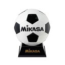 ミカサMIKASA サッカー 記念品用 マスコットボール 飾れるボール架台付き ホワイト/ブラック PKC2W/BK 送料　無料