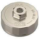 トネTONE オイルフィルターレンチカップ形 3FW64 差込角9.5mm3/8 φ64 送料 無料
