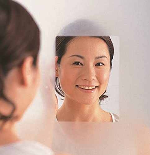 東プレ フィルム ミラー 曇り止め 貼り付け用スキージー付 クリア 約縦90×横31cm 貼るだけ 剥がし跡残らない カット可能 K 送料 無料 [2]