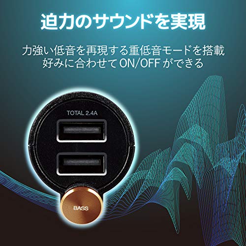 ���쥳�� FM�ȥ�󥹥ߥå���/Bluetooth/USB2�ݡ�����/2.4A/���㲻��/�֥�å� ������̵��