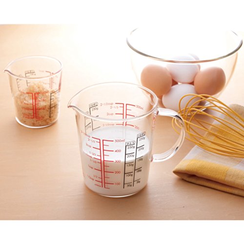 HARIOハリオ メジャーカップ ワイド 耐熱ガラス 取っ手付 マルチ 500ml CMJW500 送...