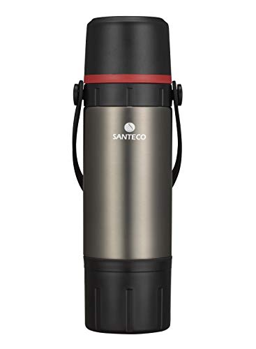 シービージャパン CB JAPAN santeco KAFE ボトル 水筒 650ml コップ付き 真空断熱 ステンレス 保温 保冷 コーヒードリップセット付き ブラック