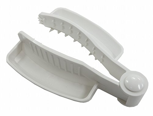 ・ホワイト C3726・製品サイズ:約幅70×奥行100×高さ30mm・製品重量:約20g・材質:ABS樹脂耐熱温度80度・原産国:日本説明 パール金属 はさんでつかむ 安全ホルダー 野菜 スライサー 大根 おろし器 用 便利小物 C3726