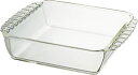 HARIOハリオ 耐熱ガラス製 スクエア皿 1300mL BUONO kitchen グラタン皿 クリア HKOZ130BK 送料 無料