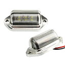 LED ナンバー灯 ライセンスランプ 小型 汎用 LED ナンバープレートライト 12V 24V兼用 6連 SMDチップ ホワイト 送料 無料