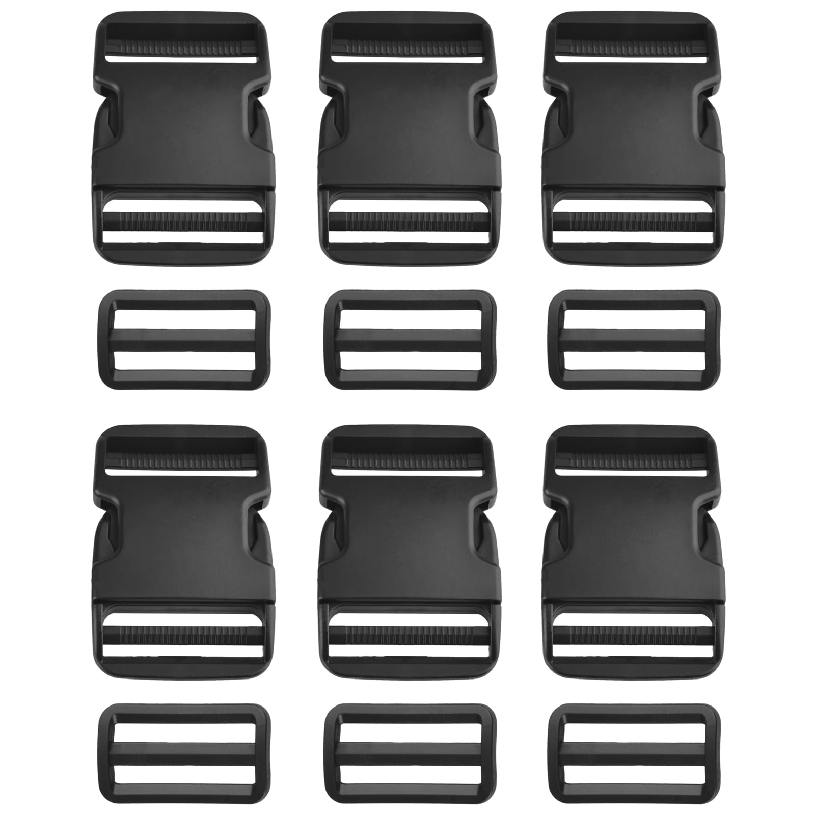 Rakuten - バックル リュックバックル サイドリリース アジャスター ウエスト ベルト バックルのみ プラスチック ベルト止め 留め具 50mm 送料　無料