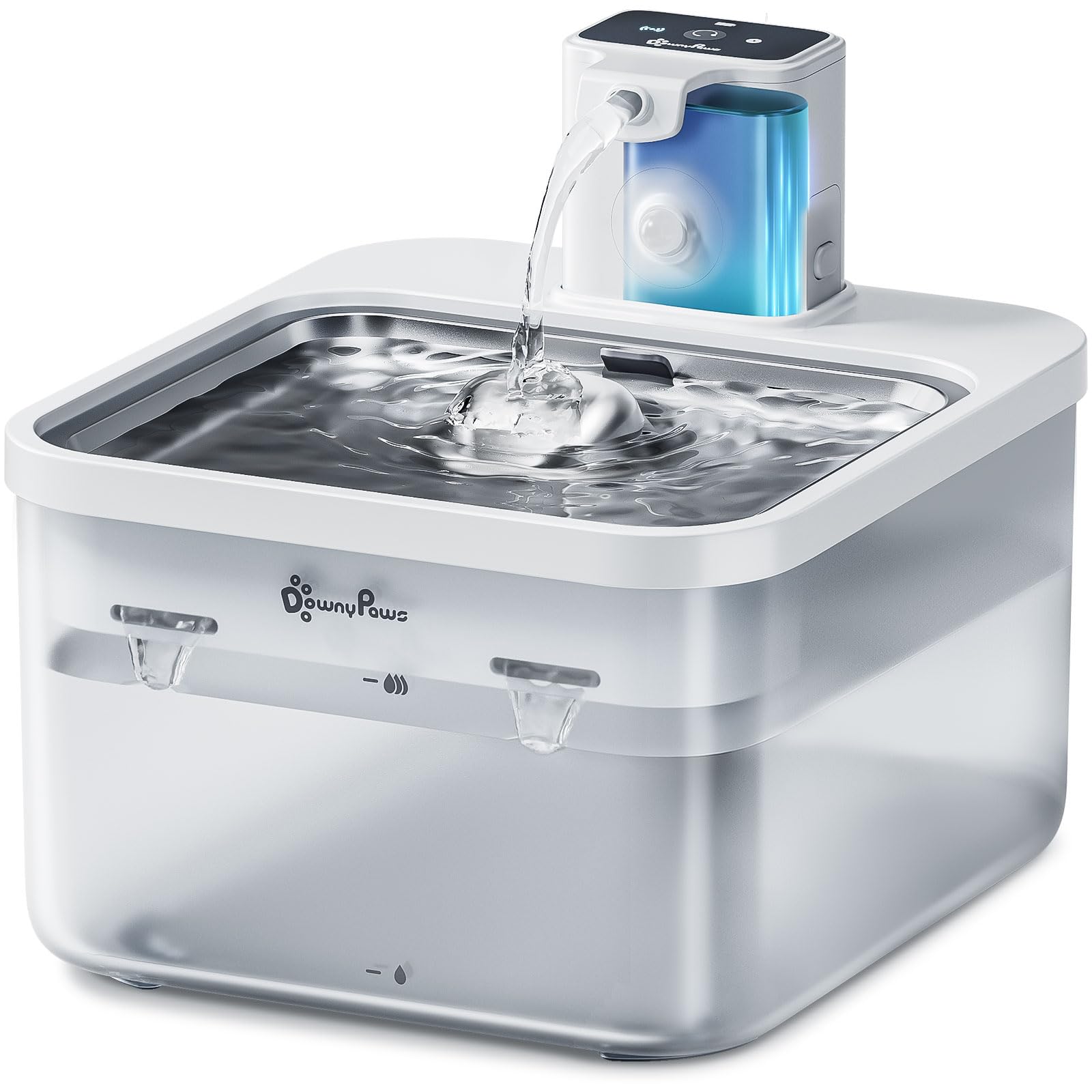 猫 給水器 コードレス 猫 犬 .5 自動給水器 4000Ah 猫 水飲み器 ステンレス製 スマートペット用自動給水器 モーションセンサー付き