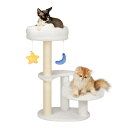 キャットタワー ミニ 猫タワー 低い 猫 爪研ぎ タワー おしゃれ 可愛 雲型 い猫 ベッド ぬいぐるみ 展望台 ねこタワー人気 仔猫 据え置