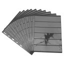 OB 10個 切手ファイル 切手収集 スタンプアルバムリフィルページ スタンプページアルバム スタンプアルバムバインダー ポケットコインアルバム