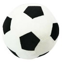 dinos サッカーボール クッション 枕 ぬいぐるみ スポーツ おもちゃ ふわふわ やわらかい ブラック×ホワイト